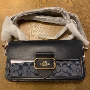 Coach Morgan Shoulder Bag In Signature Chambray